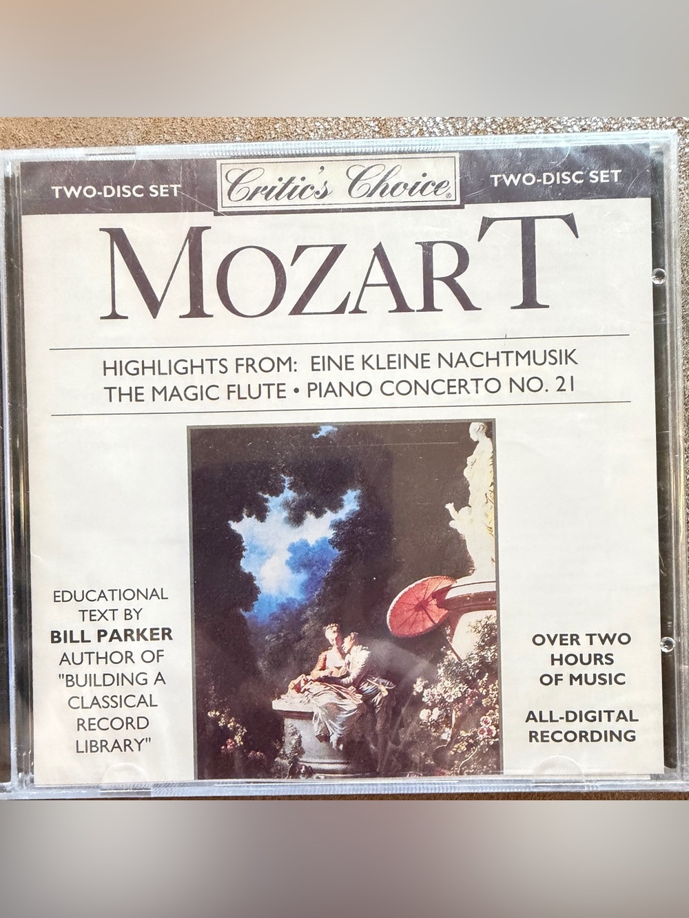 Critics Choice CD's of Mozart, Beethoven & Tchaikovsky each 2-disc sets